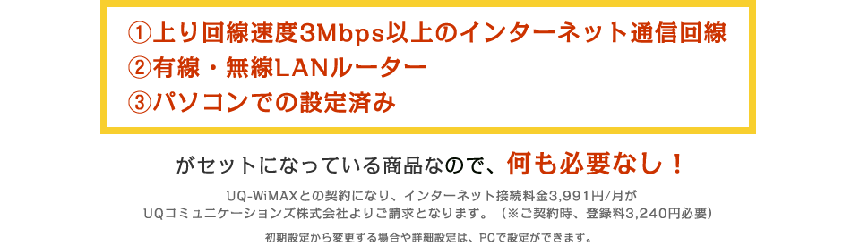 ご利用時に必ず必要なもの